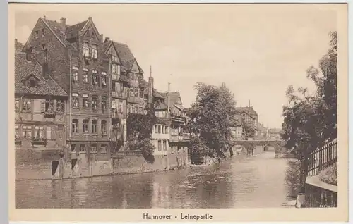 (35201) AK Hannover, Leinepartie, vor 1945