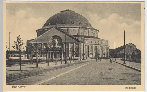 (35195) AK Hannover, Stadthalle, vor 1945