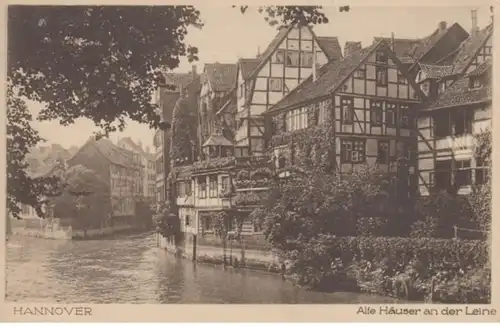 (1366) AK Hannover, Alte Häuser an der Leine 1920/30er