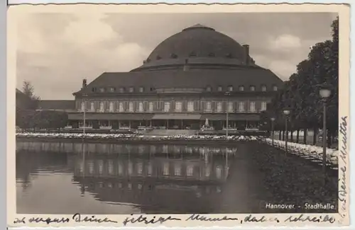 (13629) Foto AK Hannover, Stadthalle 1951
