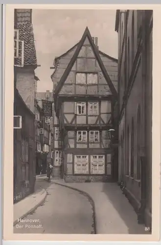 (115602) Foto AK Hannover, Potthof 1920/30er