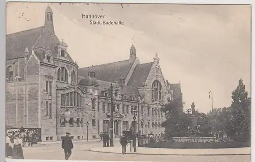 (115562) AK Hannover, Städt. Badehalle 1906