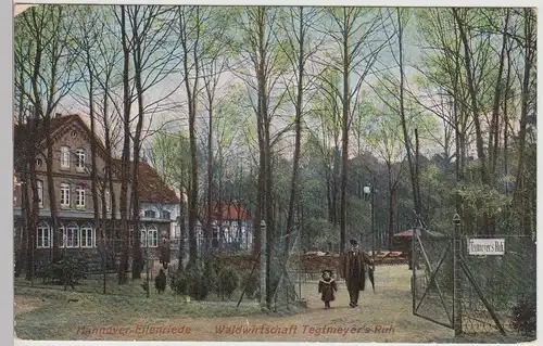 (115546) AK Hannover Eilenriede, Waldwirtschaft Tegtmeyer's Ruh 1909