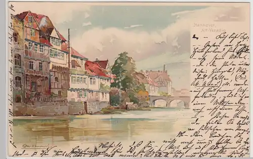 (115391) Künstler AK Hannover, Alt-Venedig 1900