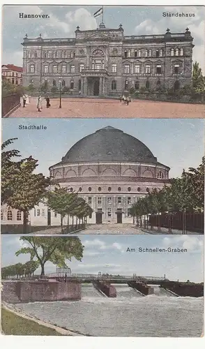 (113300) AK Hannover, Ständehaus, Stadthalle, Am Schnellen Graben 1924