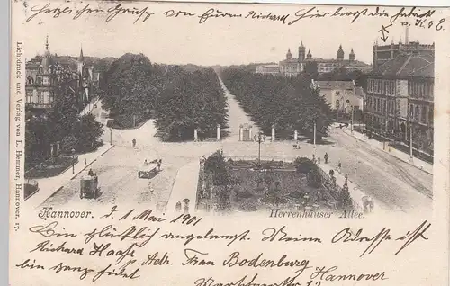 (113159) AK Hannover, Herrenhäuser Allee 1901