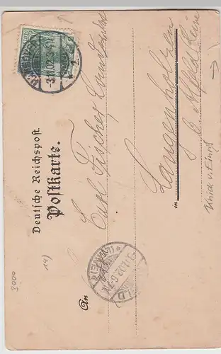 (111232) AK Gruss aus Hannover, Berg-Gasthaus Niedersachsen, 1902