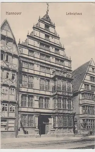 (111213) AK Hannover, Leibnitzhaus um 1910