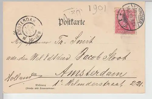 (110925) AK Hannover, Continental-Hotel, 1901