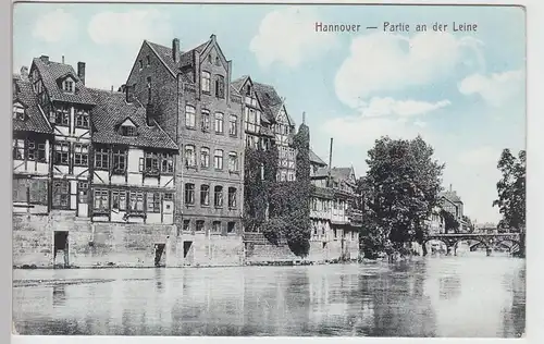(110885) AK Hannover, Partie an der Leine 1910/20er