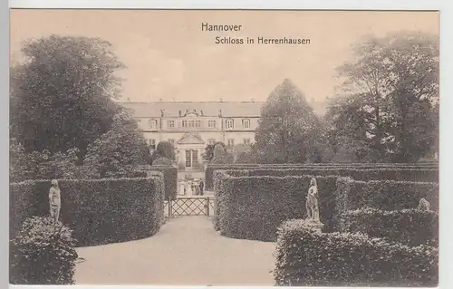 (110204) AK Hannover, Herrenhausen, Schloss 1907