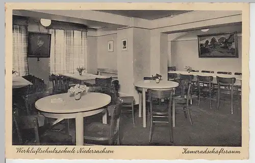 (106911) AK Hannover, Werkluftschutzschule, Kameradschaftsraum 1933-45