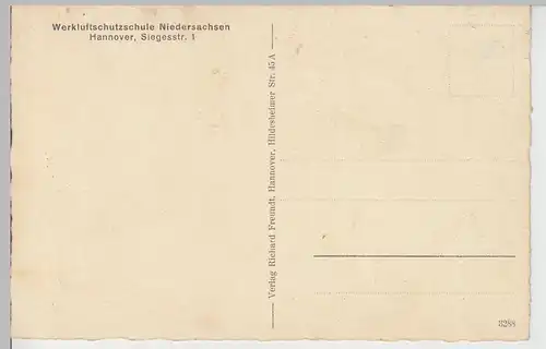 (106911) AK Hannover, Werkluftschutzschule, Kameradschaftsraum 1933-45