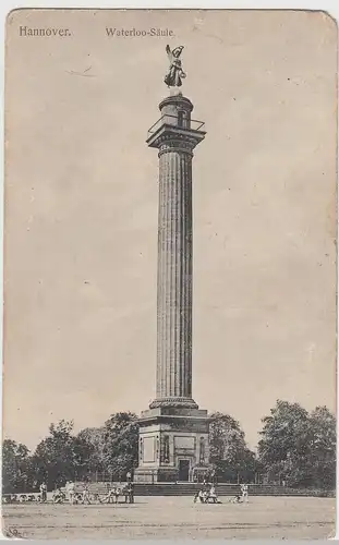 (106122) AK Hannover, Waterloo Säule 1911
