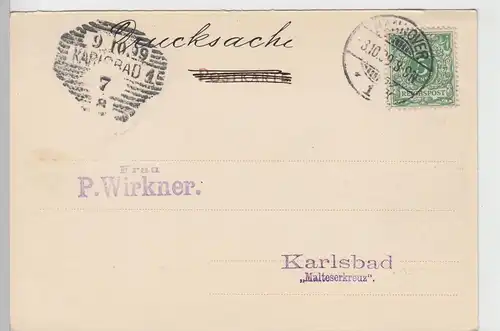 (105356) AK Hannover, Am Markt, 1899