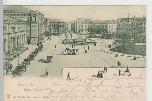 (105353) AK Hannover, Ernst August-Platz 1902