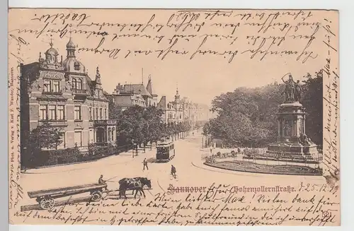 (104945) AK Hannover, Hohenzollernstraße, 1899