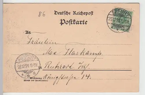 (104945) AK Hannover, Hohenzollernstraße, 1899