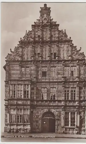 (95903) Foto AK Hameln, Rattenfängerhaus, 1920er