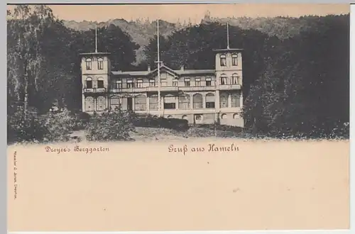 (24285) AK Gruß aus Hameln, Dreyers Berggarten, bis 1905