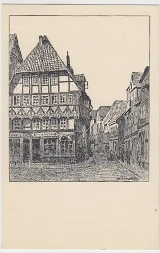 (15170) Künstler AK Otto Ubbelohde, Hameln, Emmernstraße