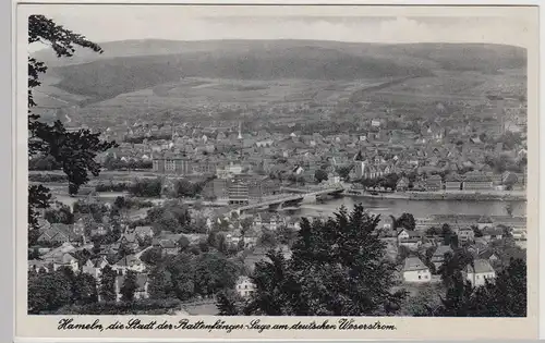 (113844) AK Hameln, Panorama, vor 1945