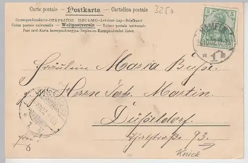 (111314) AK Gruss aus Hameln, Gesamtansicht 1902