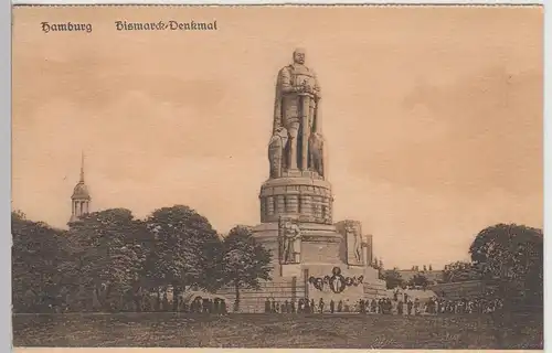 (97224) AK Hamburg, Bismarck-Denkmal, vor 1945