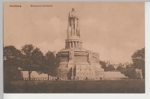 (81703) AK Hamburg, Bismarck-Denkmal vor 1945