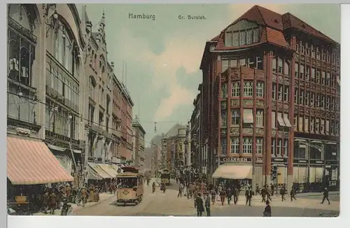 (79774) AK Hamburg,  Großer Burstah, vor 1945