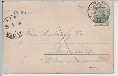 (76418) AK Hamburg, Steinhöft, Kähne 1905