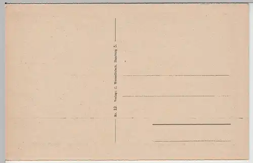 (66453) AK Hamburg, Rathaus mit Alsterarkaden, aus Leporello vor 1945