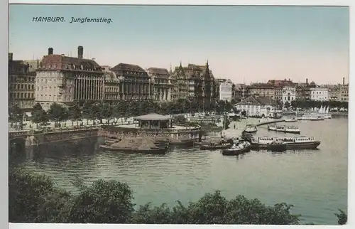 (66445) AK Hamburg, Jungfernstieg, vor 1945