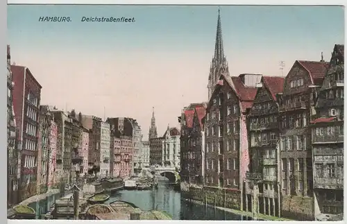 (66434) AK Hamburg, Deichstraßenfleet, vor 1945