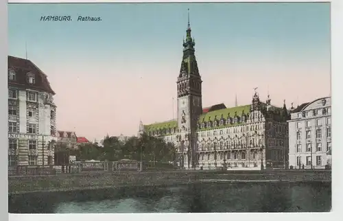 (66430) AK Hamburg, Rathaus vor 1945