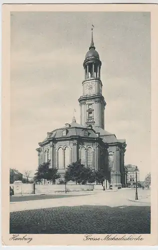 (56807) AK Hamburg, Große Michaeliskirche, vor 1945