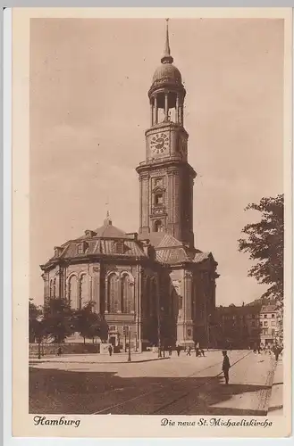 (56800) AK Hamburg, neue St. Michaeliskirche, 1910/20er