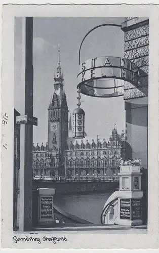 (41682) AK Hamburg, Rathaus, Detail Stadtkeller 1942