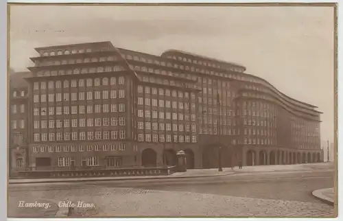 (41669) Foto AK Hamburg, Chile-Haus 1920er
