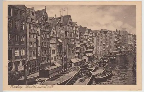 (41663) AK Hamburg, Deichstraßenfleet 1910/20er