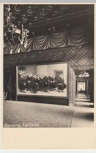 (21244) Foto AK Hamburg, Rathaus, Gemälde, vor 1945