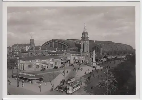 (18158) Foto AK Hamburg, Hauptbahnhof 1938