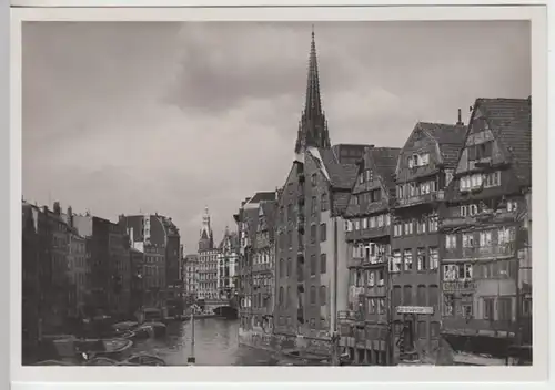 (18141) Foto AK Hamburg, Fleet hinter der Deichstraße 1938