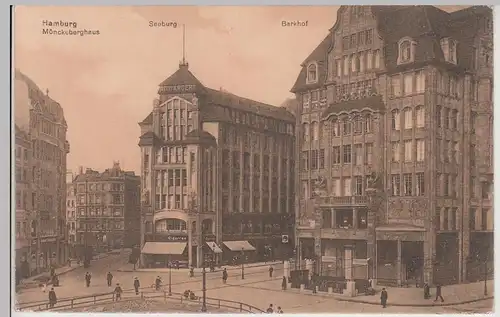 (115786) AK Hamburg, Mönckeberghaus, Seeburg, Barkhof 1910er
