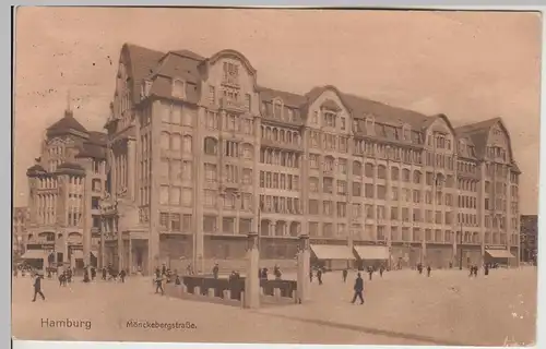 (115768) AK Hamburg, Mönckebergstraße 1914