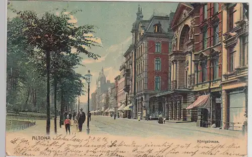 (115110) AK Hamburg Altona, Königstraße 1906
