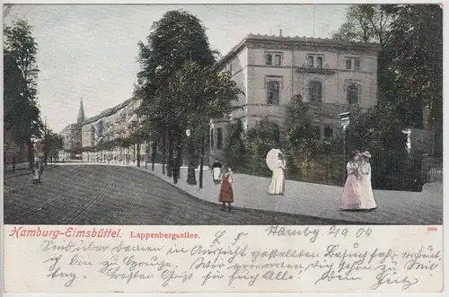 (114949) AK Hamburg Eimsbüttel, Lappenbergsallee 1904