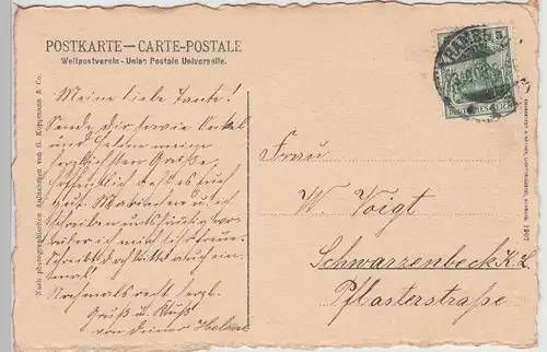 (114946) AK Alt Hamburg, Kaiserhof 1908