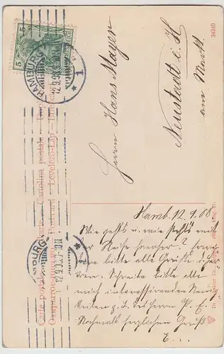 (114903) AK Hamburg, Mehrbildkarte 1908