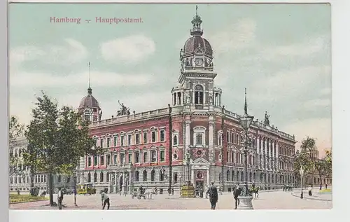 (112623) AK Hamburg, Hauptpost, Postamt, vor 1945